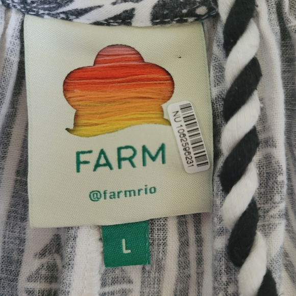 Farm Rio Linen Wide Leg Jumpsuit - Picture 7 of 10